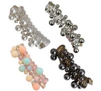 4 Pièces Attaches à Cheveux en Spirale, Attaches à Cheveux Élastiques Douces sans Dommages, Bobines en Spirale Colorées pour Supports de Queue de Cheval Épais Accessoires pour Femmes Filles Accesso