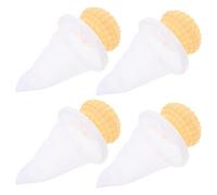 4 Pièces Attrape Poils Machine à Laver pour Filtre Flottant | Lessive en Machine, Matériau Pp et Polyester, Réutilisable, Nettoyage Facile, Réduit la Dispersion des Poils