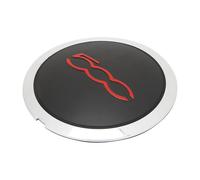 4 Pièces Auto Cache Moyeux Capuchons de Centre pour Fiat 500 51884863 Kompatibel mit 68078419AC 68078421AC, Moyeu Automobile Décoratif Couvercle de Jante Enjoliveur Protecteur,C