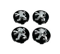 4 pièces Auto Cache Moyeux pour Peugeot Partner - 1996-2024,Cache de Roue Badge PoussièRe Centrale Jantes étanche et Antirouille Accessoires,60mm-B