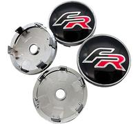 4 Pièces Auto Cache Moyeux pour Seat Leon FR+ Cupra Ibiza Altea Exeo Formula 60mm,Résistant Chaleur Remplacement Capuchons Centraux Moyeu Roue Accessoires