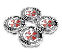 4 Pièces Auto Cache Moyeux pour Suzuki Umbrella SX4 S-Cross Vitara Swift Celerio Jimny Spacia 60mm Roue Centrale Couvercle Moyeu Central JanteCouvre Centre Capuchons Roues Enjoliveurs