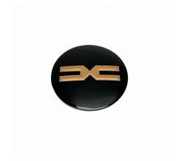 4 Pièces Autocollant de Couverture pour Dacia Duster Extreme Spring, Élégant et Beau Centre du Moyeu la Voiture Stickers Résistant à la Poussière,Gold-56mm