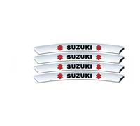 4 Pièces Autocollant de Jante de Voiture pour Suzuki SX4 S-Cross SCross 2014-2019 2020 2021 2022, Sticker Moyeu Roue Décoration Accessoire Extérieur Protection Esthétique,Silver