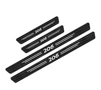 4 Pièces Autocollant de Seuils de Porte en Fibre de Carbone de Voiture pour Peu-geot 107 108 206 207 208 301 306 307 308 407 408 - Protecteur de Bord - Accessoires Style Voiture, 206