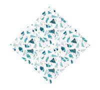 4 Pièces Autocollant de Sol PVC Bleu Effet Terrazzo | Repositionnable, Pose sans Trace, pour Locataires et Bricoleurs, Rénovation Rapide des Sols Vinyle