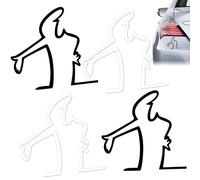 4 Pièces Autocollant Voiture,Sticker Voiture Exterieur,Autocollant de Voiture de Dessin Animé,Stickers pour Voiture,Autocollants de Voiture de Rappel de Rayures, Autocollants de Réfrigérateur