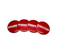 4 Pièces Autocollants Cache Moyeu pour Mazda CX-30 2019-2024, Autocollant avec Emblème Centre de Jante Couvercle de Moyeu Badge Autocollants Voiture Accessoires,E-56mm
