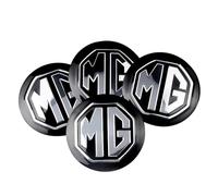 4 Pièces Autocollants Cache Moyeu pour MG Xpower SV 2003-2005, Cache-moyeux Autocollants Jante Centre D'emblème avec Voiture Logo Cache Moyeux