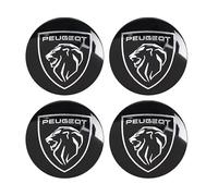 4 pièces Autocollants Cache Moyeux pour Peu-geot 2008 II Active/2008 GT/2008 Active Business 2019-2024, Emblèmes Centre de Roue Badges Jantes Décoration Accessoires Auto,56MM