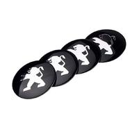4 pièces Autocollants Cache Moyeux pour Peu-geot 208 II 2019-2023 2023-, Emblèmes Centre de Roue Badges Jantes Décoration Accessoires Auto,60MM