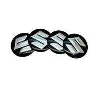 4 pièces Autocollants Cache Moyeux pour Suzuki SwiftV II 2023-, Emblèmes Centre de Roue Badges Jantes Décoration Accessoires Auto,60MM