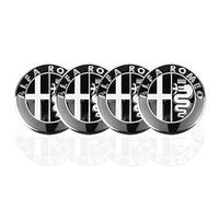 4 Pièces Autocollants de Capuchon de Roue pour Alfa Romeo Stelvio 2022-, Autocollant de Capuchon de Jante de Pneu,Autocollant de Badge Moyeu De Roue,65MM