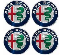 4 Pièces Autocollants de Moyeu pour Alfa Romeo Giulietta (Type 940) 2015-2020, Roue Enjoliveurs Autocollants pour Voitures Autocollant Moyeu de Voiture,65mm
