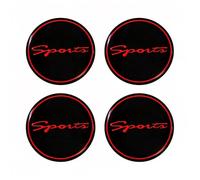 4 Pièces Autocollants pour Centre de Roue pour Peugeot e-308 2021, Caches Moyeux Badges de Jante Accessoires Extérieurs