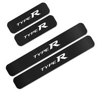 4 pièces Autocollants Protection Seuil Porte de Voiture pour Hon-da Insight Jazz FIT Type R Type S VTI RR SI, Accessoires de décoration de Plinthes Auto en Fibre Carbone de Anti-Rayures, Type R