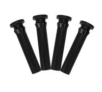 4 Pièces Axe de Charnière, Plastique Noir, Réparation | Goupille de Couvercle pour Bacs Roulants, Usage Extérieur et Bureau, Aide au Maintien du Couvercle