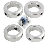 4 Pièces Bague d’Arrêt, Largeur 16/20/22 mm, Anneau de Blocage pour Arbre, Butée de Profondeur pour Roue, Brouette, Transmission, Outils CNC (22 - mm Alésage 35 mm Ø Ext 10 mm)