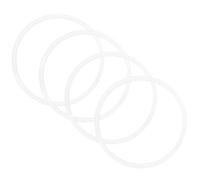 4 Pièces Bague D'étanchéité en Silicone Blanc pour Joint O | Prévention des Fuites Débordements, Usage Quotidien, Anneau Rond pour Couvercle de Gobelet