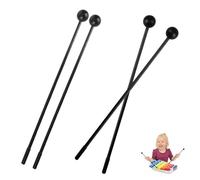 4 Pièces Baguette de Percussion, Plastique Baguettes de Marimba, Maillets de Tambour, Xylophone Accessories pour Glockenspiel, Carillons Éoliens