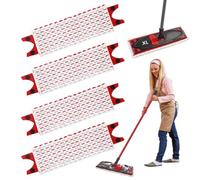 4 Pièces Balai Serpillière Recharge pour Vileda UltraMax XL 2en1 Kit,51x14cm pour Vileda Ultramat XL Microfibre Absorbante Recharge, pour Lavage Sol, Taches de Nettoyage