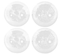 4 Pièces Balle de Massage Mains en Verre, Sphère Ronde 4 CM | Surface Lisse et Polie, Usage pour Exercices Manuels, Détente au Bureau, Bol Décoratif ou Présentation