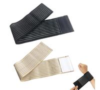 4 Pièces Bandage Poignet, élastique de Poignet, Élastique et Ajustable en Polyester Respirant, Protection Optimale pour Entorses, Tendinites et Activités Sportives, Taille Universelle