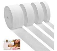 4 Pièces Bande Elastique Couture de 20 m de Long, Élastique Couture Large 10 mm, 20 mm, 30 mm, 40 mm, Blanc Ruban Elastique Couture Plates, pour la Couture, L'artisanat Domestique et le Bricolage