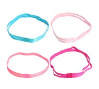 4 Pièces Bandeau de Yoga Élastique Antidérapant, Sport, Tissu | Accessoire Cheveux, pour Softball et Salle, Style Candy, Lot Double