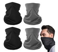 4 Pièces Bandeau Multifonction, Cache Cou Randonnée, Bandana Moto, Cache-Cou Tubulaire Séchage Rapide, Unisexe Tour de Cou Élastique pour Moto, Vélo, Ski, Randonnée, Trekking, Course à Pied