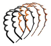4 pièces bandeaux en zigzag ajustement confortable bandeau ondulé à la mode avec dents bandeaux flexibles sans pincement pour femmes dames filles