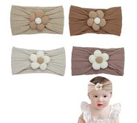 4 Pièces Bandeaux pour Bébé, Bandeau Bebe Fille, Bandeaux Accessoire Cheveux Bebe Fille, Magnifiques Bandeaux pour Les Cheveux Lors de L'anniversaire de Bébé ou pour Les Accessoires Photo