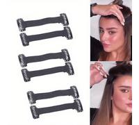 4 pièces Bandes de levage en forme de V réglables, Bandes de levage élastiques anti-rides pour resserrer la zone des yeux et le front, Bandeau invisible, Modelage instantané 4 morceaux de bandes élast