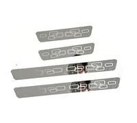 4 Pièces Bandes Seuil Porte Voiture Acier Inoxydable pour Mazda 3 2014 2015 2016 2017 2018, Bande Décorative Anti Usure, Bandes Protection Pédale Bienvenue,Silver