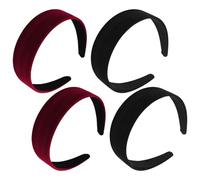 4 Pièces Bandons À Larges Tête De Femme, Bandeaux Rétro, Bandeaux Simples, Bandeaux Antidérapants, Bandeaux De Conception Classiques.