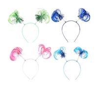 4 Pièces Bandons De Perruque, Bandeaux De Conception Créatifs, Accessoires De Cheveux De Fête, Accessoires De Cheveux Amusants, Accessoires De Vêtements De Fête.