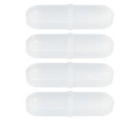 4 Pièces Barre D'agitation Magnétique Ptfe Blanche | Résiste aux Solutions Corrosives, Rotation Fluide et Faible Usure, Usage Scolaire et Recherche Biologique