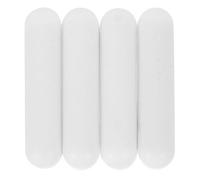 4 Pièces Barre D'agitation Magnétique Ptfe Cylindrique Blanche | Entretien Facile, Résistance aux Hautes Températures, Béchers et Plaque Chauffante, Propriétés sans Contact