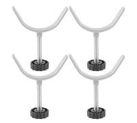 4 Pièces Barrière de Séparation pour Animaux, Vis Y | Acier Encapsulation Pvc, Montage Simple et Taille Réglable, Design Sobre, pour Bébé, Garçon et Filles et Usage Intérieur