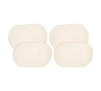 4 Pièces Base Ovale en Bois pour Crochet et Tricot Diy, Lot 2 | Beige, Style Élégant, pour Loisirs Créatifs à Maison, Support Fiable et Polyvalent