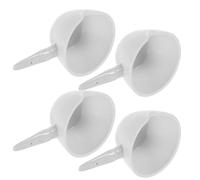 4 Pièces Bassin D'évaporation avec Bec et Poignée, 50 Ml | Forme Plate, Usage en Laboratoire et Chimie, Résistance Thermique, Versement Contrôlé, Blanc