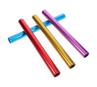 4 Pièces Bâton de Relais en Aluminium Électroplaqué Multicolore | Léger, Finition Antidérapante, Bords Arrondis, Usage Intérieur et Extérieur, Échanges Rapides