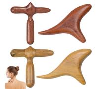 4 Pièces Bâton En Bois Réflexologie, Massage, Ensembles D'outils De Massage, Bâtons De En Bois Pour Professionnel Des Jambes,Des Épaules,Du Dos Et L'acupuncture