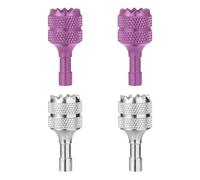4 Pièces Bâtons de Contrôleur de Drone, Joystick de Contrôle de Drone Détachable Pouce à Bascule Remplacement pour DJI Mini 3 Pro DJI Contrôleur Intelligent RC Accessoires (Argent, Violet)
