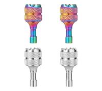 4 Pièces Bâtons de Contrôleur de Drone, Joystick de Contrôle de Drone Détachable Pouce à Bascule Remplacement pour DJI Mini 3 Pro DJI Contrôleur Intelligent RC Accessoires (Argent, Multicolore)