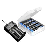4 pièces Batterie Nouvelle Batterie Rechargeable NI-MH 3,7v Haute capacité 3600mAh pour powerbank, Lampe Frontale LED