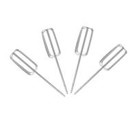 4 Pièces Batteurs de Rechange, Acier Inoxydable 304, Modèle 62695v | Accessoires Argentés à Lustré Poli, Options Multi-lames et Fils, pour Pâte à Crêpes et Perceuses