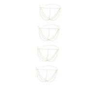 4 Pièces bijoux strass visage robe soiree robe de soiree robe soiréefemme robe gala couvre-chef multicouche bandeau de mariée casque d'or pour les femmes accessoires d'or alliage SOIMISS