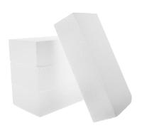4 Pièces Bloc de Mousse Blanc pour Loisirs Créatifs, Haute Densité | Léger, Peinturable, Épinglable et Collable, pour Mariage, Panneaux Arrière, Bébé et Garçon et Filles