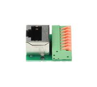 4 Pièces Bloc de Terminaison Réseau RJ45, 8 Broches, Montage sur Rail DIN Sans Outil, Prise Réseau Cat.5e à Connexion Rapide